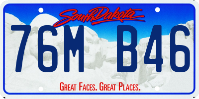 SD license plate 76MB46