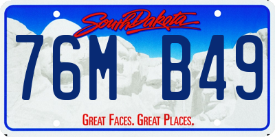 SD license plate 76MB49