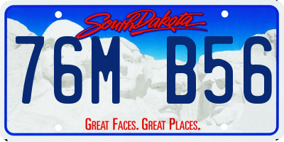 SD license plate 76MB56