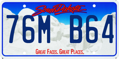 SD license plate 76MB64