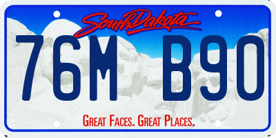 SD license plate 76MB90