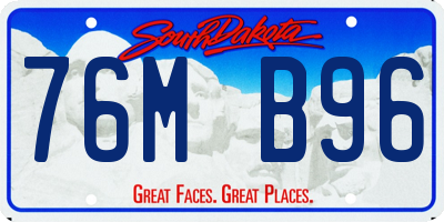 SD license plate 76MB96