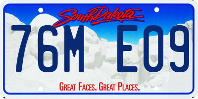 SD license plate 76ME09