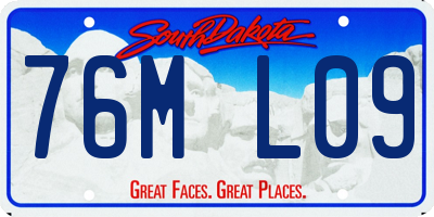 SD license plate 76ML09