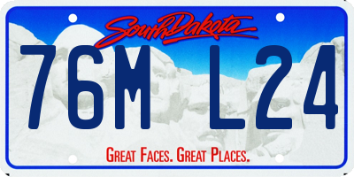 SD license plate 76ML24