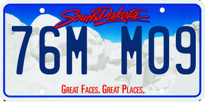SD license plate 76MM09