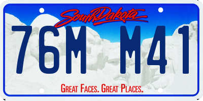 SD license plate 76MM41