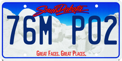 SD license plate 76MP02