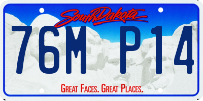 SD license plate 76MP14