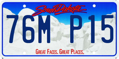 SD license plate 76MP15