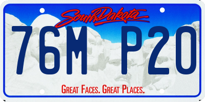 SD license plate 76MP20