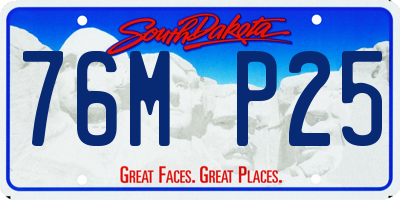 SD license plate 76MP25