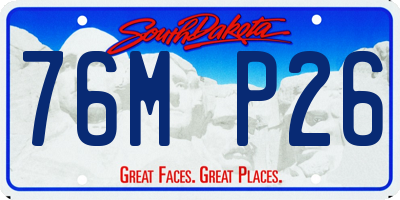 SD license plate 76MP26