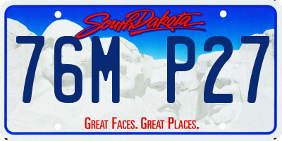 SD license plate 76MP27