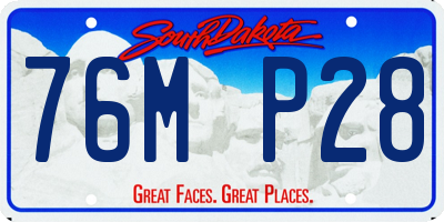 SD license plate 76MP28