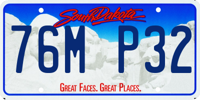 SD license plate 76MP32
