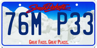 SD license plate 76MP33