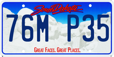 SD license plate 76MP35