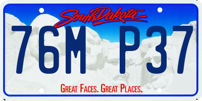 SD license plate 76MP37