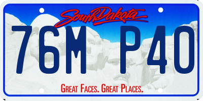 SD license plate 76MP40