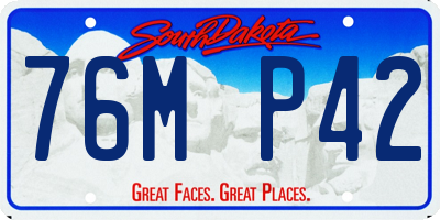 SD license plate 76MP42