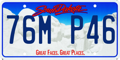 SD license plate 76MP46