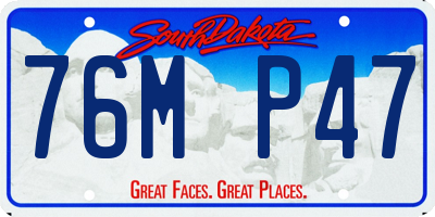 SD license plate 76MP47