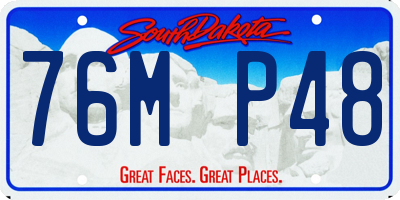 SD license plate 76MP48