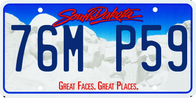 SD license plate 76MP59