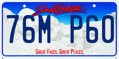 SD license plate 76MP60