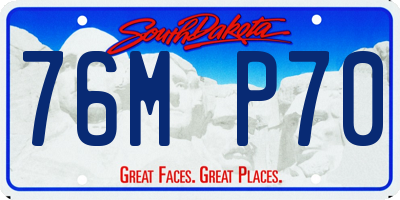 SD license plate 76MP70