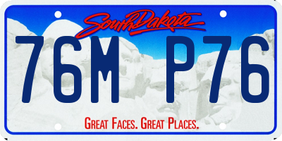 SD license plate 76MP76