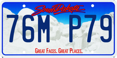 SD license plate 76MP79