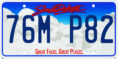 SD license plate 76MP82