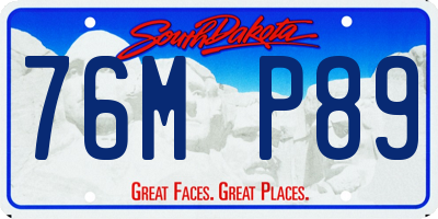 SD license plate 76MP89