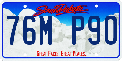 SD license plate 76MP90