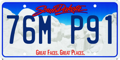SD license plate 76MP91