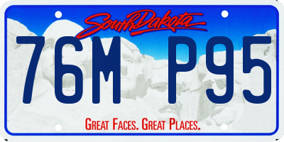 SD license plate 76MP95