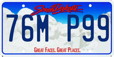 SD license plate 76MP99