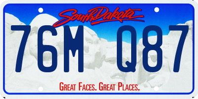 SD license plate 76MQ87