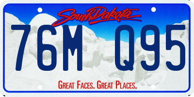 SD license plate 76MQ95