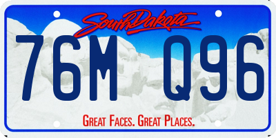 SD license plate 76MQ96