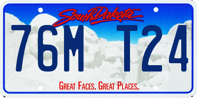 SD license plate 76MT24