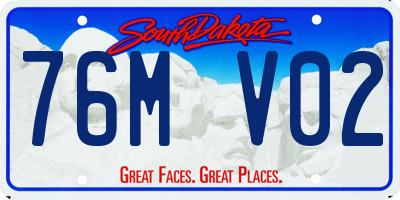SD license plate 76MV02