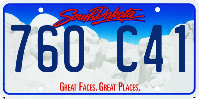 SD license plate 76OC41