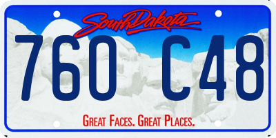 SD license plate 76OC48