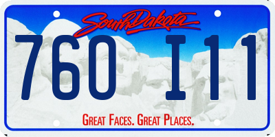 SD license plate 76OI11