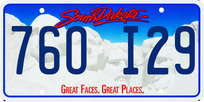 SD license plate 76OI29