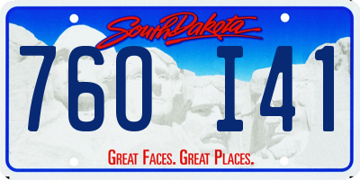SD license plate 76OI41