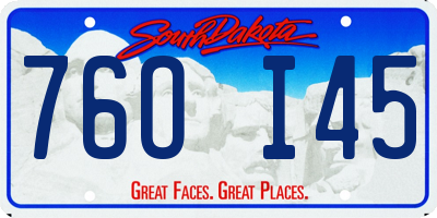 SD license plate 76OI45